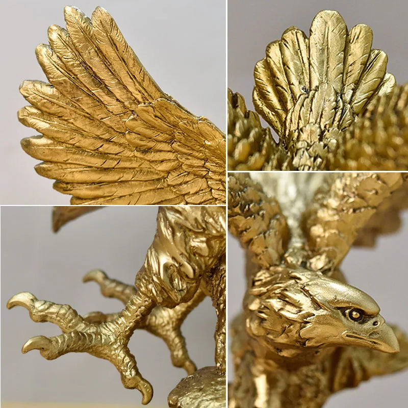 Escultura Águia Dourada - Lepierre Express!