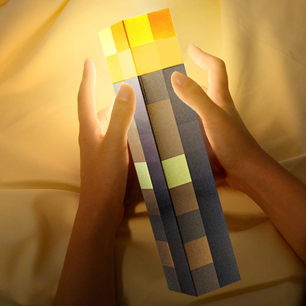 Luminária Tocha Minecraft LED Decoração Lepierre™. - Lepierre Express